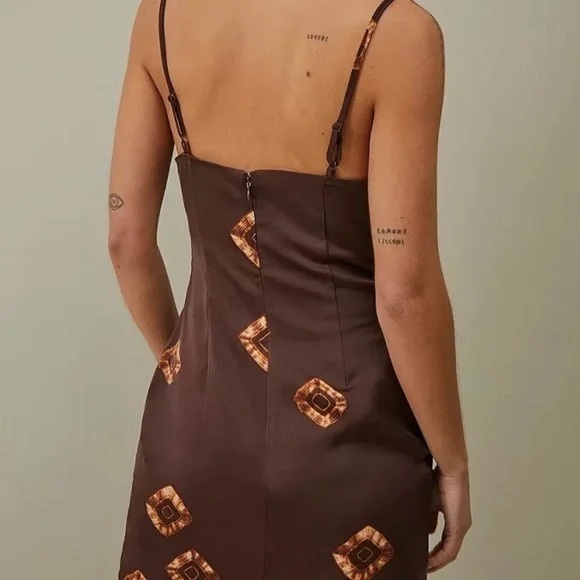 UO Mallory Cowl Slip Mini Dress (XS) - Picture 3 of 9